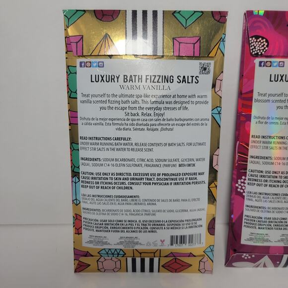 3 ONYX Bathhouse Luxury Bath Fizzing Salt Packs - Party Favors, Basket Fillers - Picture 5 of 7